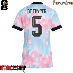 Belgio Maxim De Cuyper #5 Seconda Maglia Femmina Mondiali 2026 Manica Corta